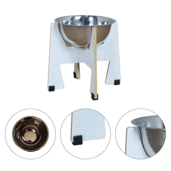 Comedouro Cachorro Gato Elevado Pet MDF Torre Grande