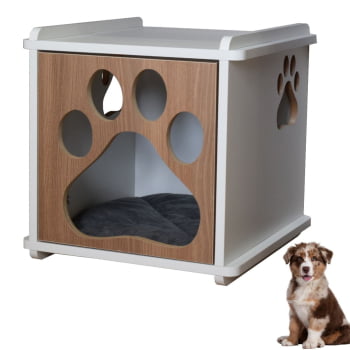 Mesa Cabeceira Cachorro Pet MDF Pata