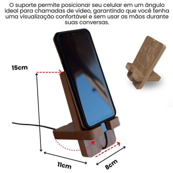 Suporte Celular Pet Cachorro MDF