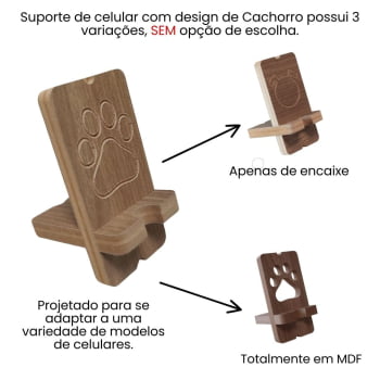 Suporte Celular Pet Cachorro MDF