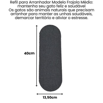 Refil Arranhador Gato modelo Frajola Médio Carpete