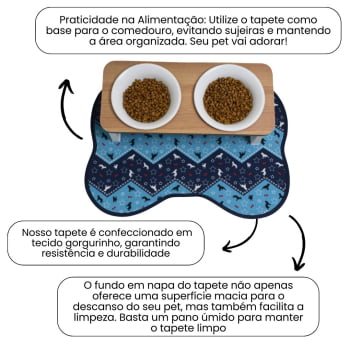 Tapete Pet Comedouro