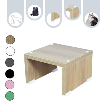 Base Comedouro Bebedouro Cachorro Gato Elevado Pet MDF Colors