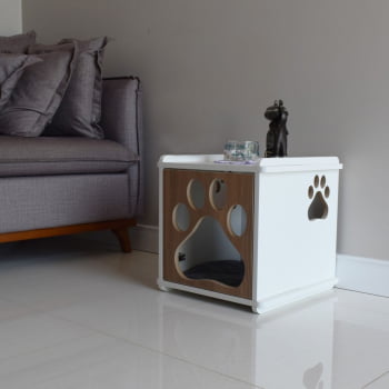 Mesa Cabeceira Cachorro Pet MDF Pata