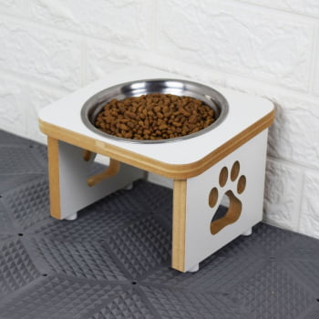 Comedouro Cachorro Elevado Pet MDF Linha Tradicional