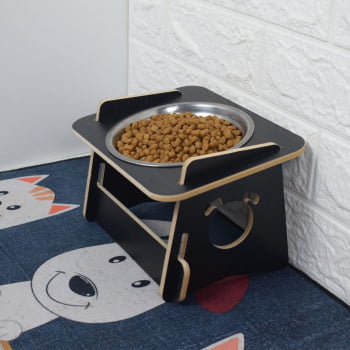 Comedouro Cachorro Elevado Pet Tigela Ração Inox Saudável