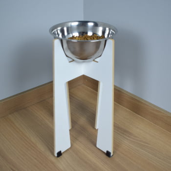 Comedouro Cachorro Gato Elevado Pet MDF Torre Grande