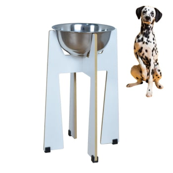 Comedouro Cachorro Gato Elevado Pet MDF Torre Grande - 35 cm