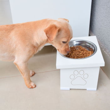 Comedouro Elevado Pet Cachorro MDF Simple