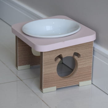 Comedouro Elevado Pet Para Cachorro MDF Colors