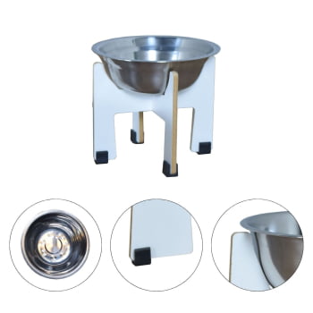 Comedouro Gato Cachorro Elevado Pet MDF Torre