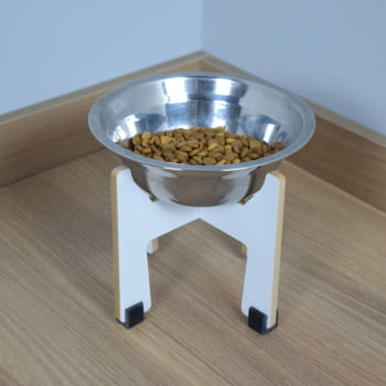 Comedouro Gato Cachorro Elevado Pet MDF Torre