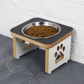 Comedouro Cachorro Elevado Pet MDF Linha Básica 