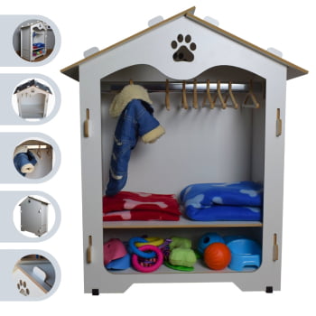 Guarda Roupa Pet Closet Organizador MDF