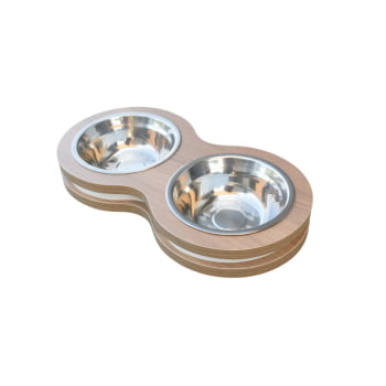 Comedouro Duplo Cães e Gatos