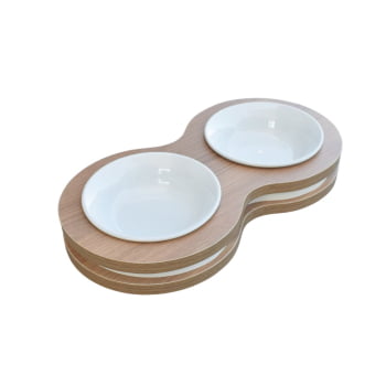 Comedouro Duplo Cães e Gatos 