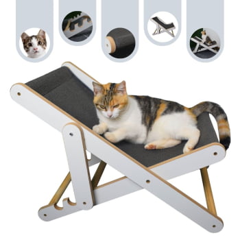 Cadeira Espreguiçadeira Gato Carpet e Sisal