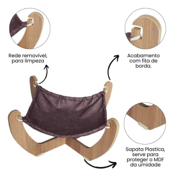 Cama Para Cachorro e Gato Pet MDF Espreguiçadeira Modelo X