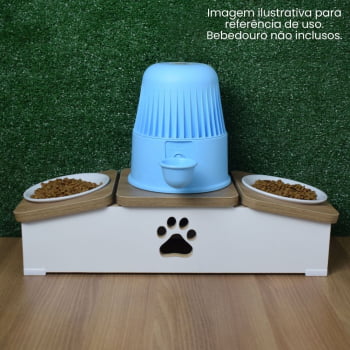 Base Comedouro Hibrido Duplo Cachorro
