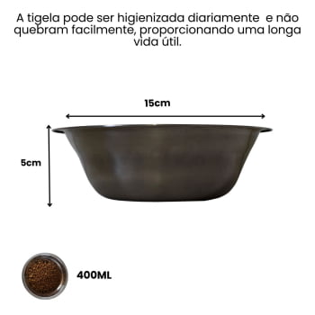 Tigela Bowl Inox 16cm - 400ml