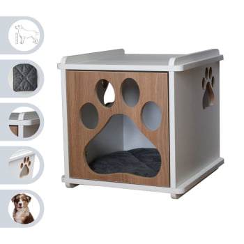 Mesa Cabeceira Cachorro Pet MDF Pata