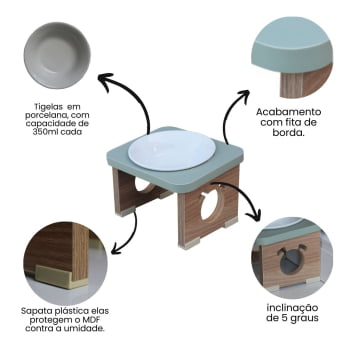 Comedouro Simples Cachorro Colors