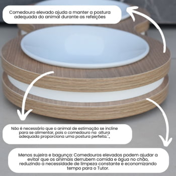 Comedouro Duplo Cães e Gatos