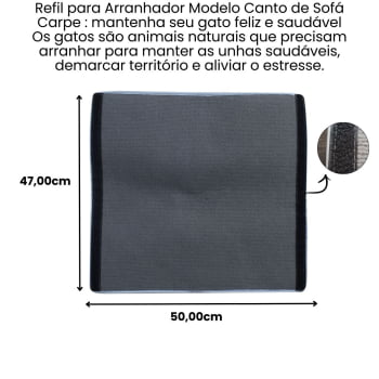 Refil Arranhador Canto de Sofá Carpete