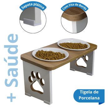 Comedouro Grande Duplo Cachorro Comedouro Grande Duplo Cachorro