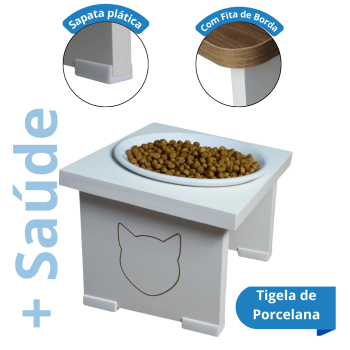 Comedouro Lite Simples Gato Comedouro Lite Simples Gato