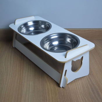 Comedouro Saudavel Duplo Gato