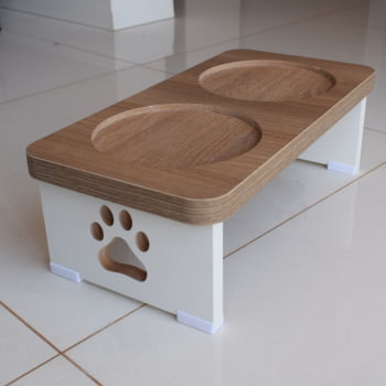 Suporte Comedouro Bebedouro Base Dupla Cachorro - PEDIDO ESPECIAL (REBAIXO TIGELA)